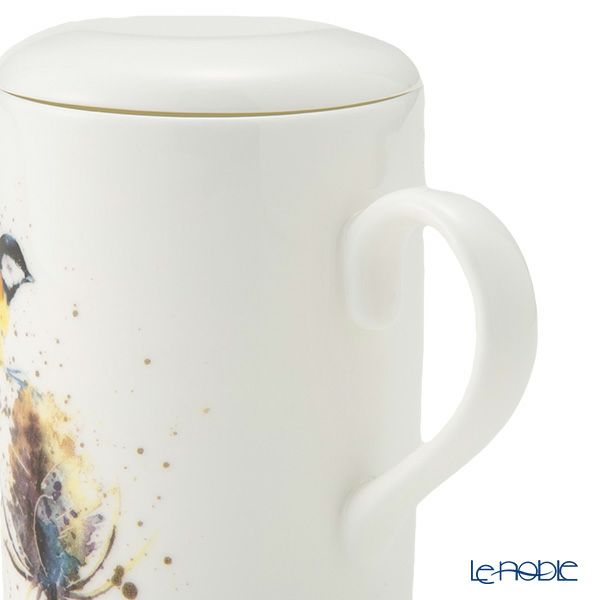 ロイカーカム バード ＆ ティーズル A ビーカー／マグカップ ルーシー 325ml 蓋＆こし器（茶こし）付き