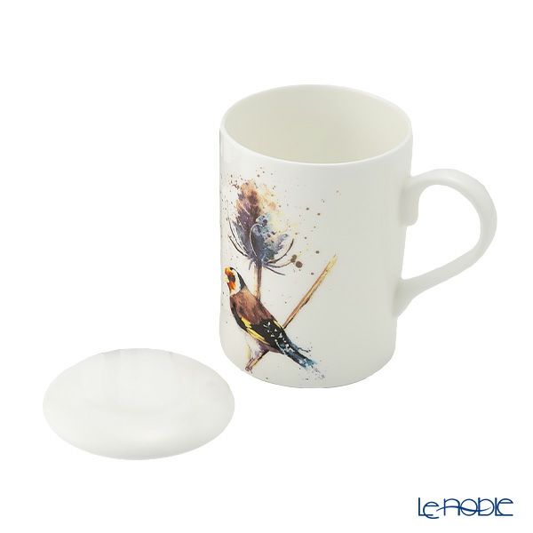 ロイカーカム バード ＆ ティーズル B ビーカー／マグカップ ルーシー 325ml 蓋＆こし器（茶こし）付き