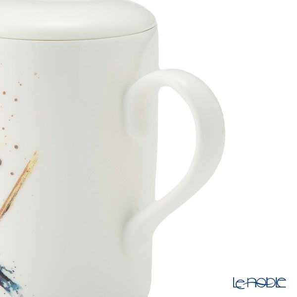 ロイカーカム バード ＆ ティーズル B ビーカー／マグカップ ルーシー 325ml 蓋＆こし器（茶こし）付き