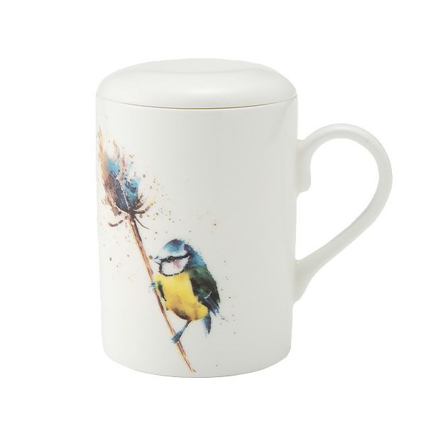 ロイカーカム バード ＆ ティーズル C ビーカー／マグカップ ルーシー 325ml 蓋＆こし器（茶こし）付き