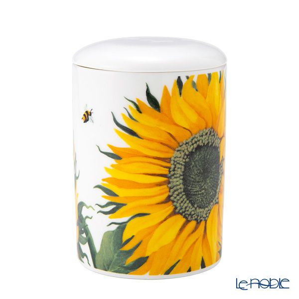 ロイカーカム サンフラワー B ビーカー／マグカップ ルーシー 325ml 蓋＆こし器（茶こし）付き