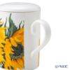 ロイカーカム サンフラワー B ビーカー／マグカップ ルーシー 325ml 蓋＆こし器（茶こし）付き
