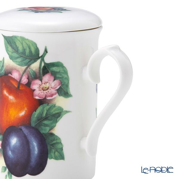 ロイカーカム オーチャードフルーツ ビーカー／マグカップ 320ml 蓋＆こし器（茶こし）付き