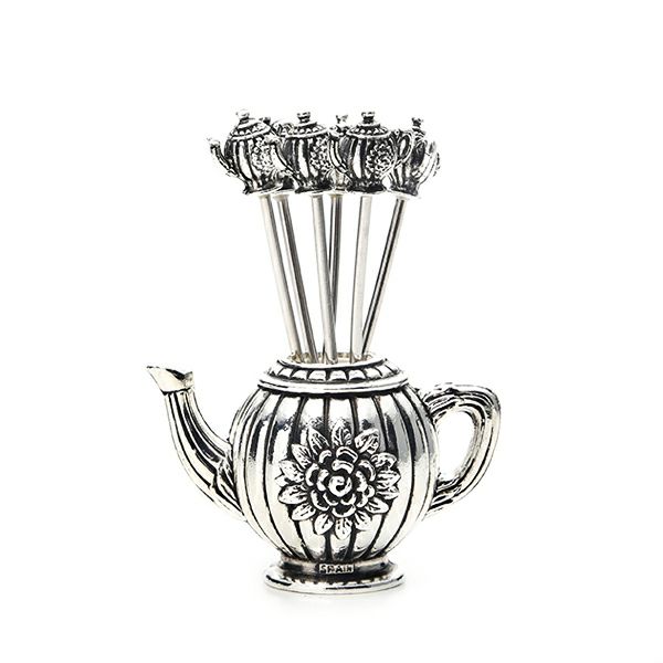 アディルサ フルーツピック 6本セット ティーポット AD897P