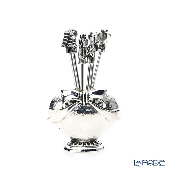 アディルサ フルーツピック 6本セット ハート（ウェディング） AD923P