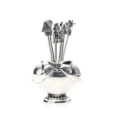 アディルサ フルーツピック 6本セット サックス 936P | ブランド洋食器