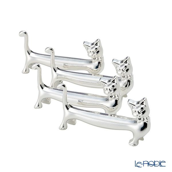 アディルサ ナイフレスト／カトラリーレスト 4個セット 猫 704P321 スペイン製