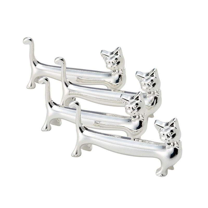 アディルサ ナイフレスト／カトラリーレスト 4個セット 猫 704P321 スペイン製