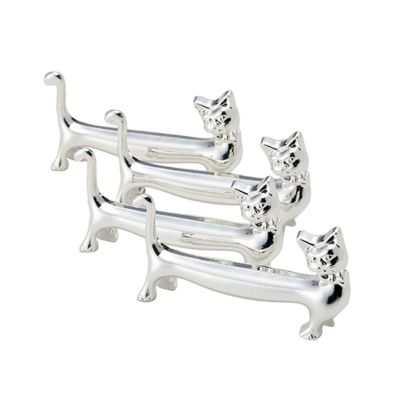 アディルサ ナイフレスト／カトラリーレスト 4個セット 犬 704P