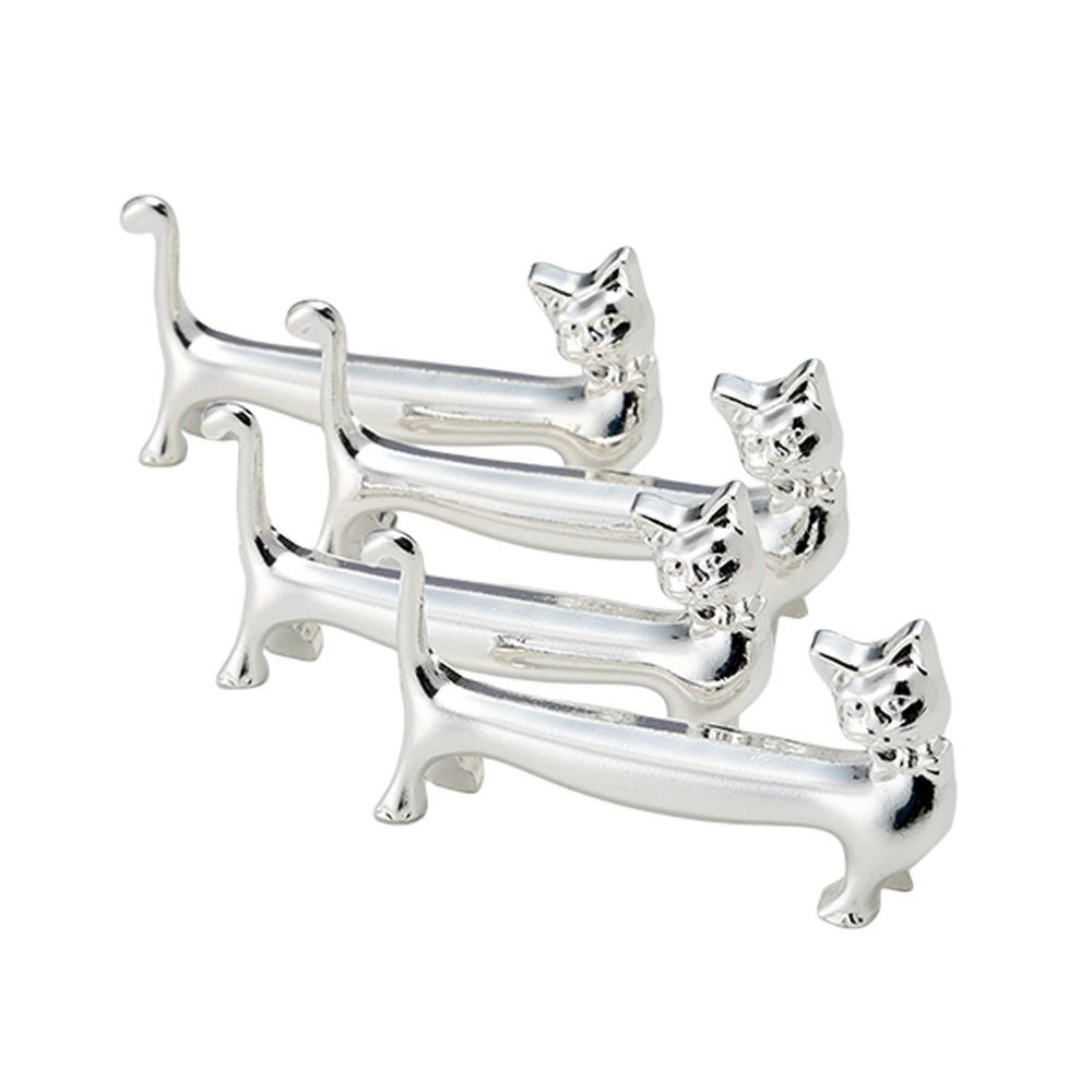 アディルサ ナイフレスト／カトラリーレスト 4個セット 猫 704P321 スペイン製