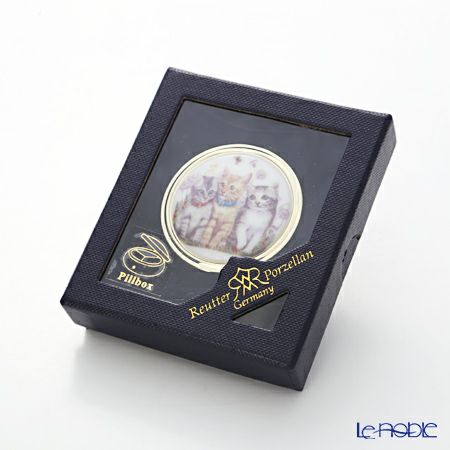 ロイター・ポーセリン ピルケース 5cm 9.242／0 子猫