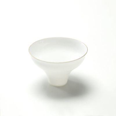 有田焼（やま平窯元 やまへい） エッグシェル ぐい呑み 曲水