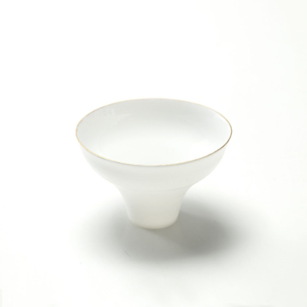 有田焼（やま平窯元 やまへい） エッグシェル ぐい呑み 曲水