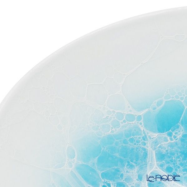 有田焼 やま平窯元 やまへい 泡 ブルー デザートボウル 13×3.5cm