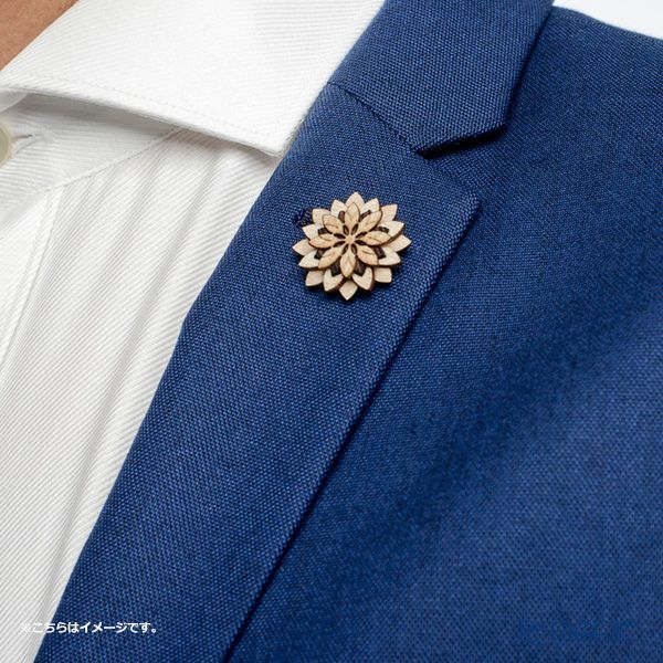 BeWooden LF2 ピンバッジ Bellis Flower