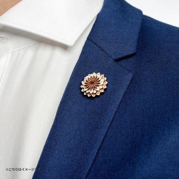 BeWooden LF3 ピンバッジ Cubo Flower