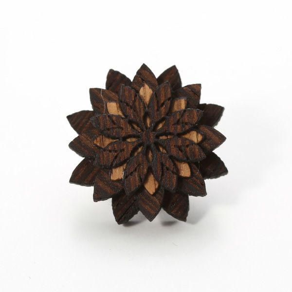 BeWooden LF4 ピンバッジ Deco Flower