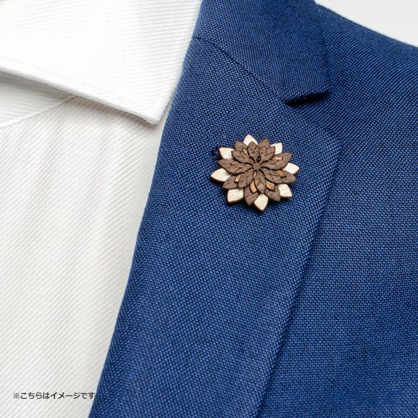BeWooden LF7 ピンバッジ Illa Flower