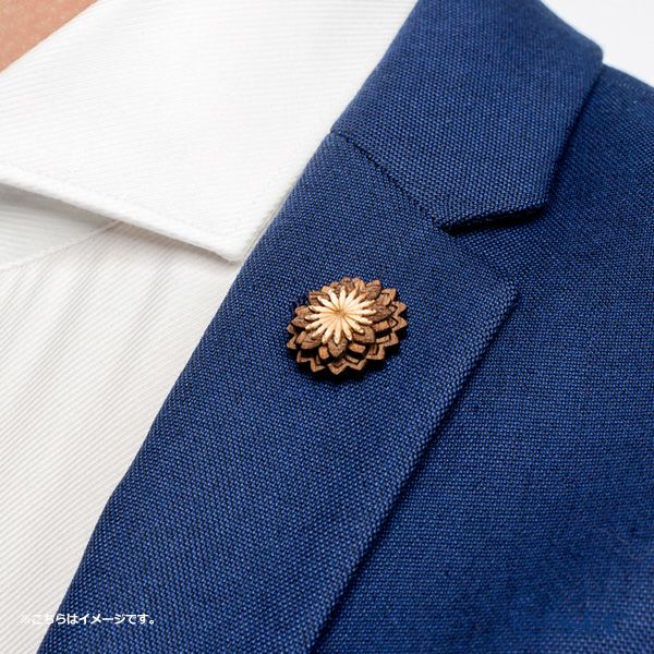 BeWooden LF8 ピンバッジ Oriens Flower