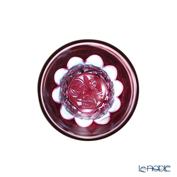 GLASS-LAB グラス・ラボ 江戸切子 砂切子 金魚 水面 ぐい呑み S-103-002