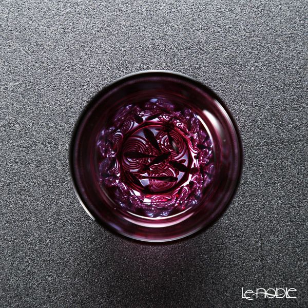 GLASS-LAB グラス・ラボ 江戸切子 砂切子 金魚 水面 ぐい呑み S-103-002