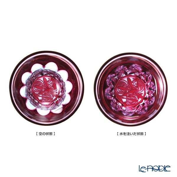 GLASS-LAB グラス・ラボ 江戸切子 砂切子 金魚 水面 ぐい呑み S-103-002