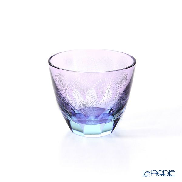 GLASS-LAB グラス・ラボ 江戸切子 砂切子 花火 水面 ぐい呑み S-103-003