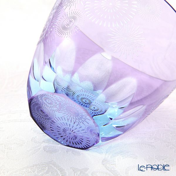 GLASS-LAB グラス・ラボ 江戸切子 砂切子 花火 水面 ぐい呑み S-103-003