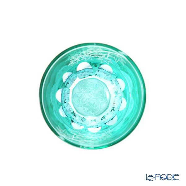 GLASS-LAB グラス・ラボ 江戸切子 砂切子 楓 水面 ぐい呑み S-103-004