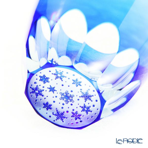 GLASS-LAB グラス・ラボ 江戸切子 砂切子 YUKI 瑠璃 ぐい呑み S-103-005