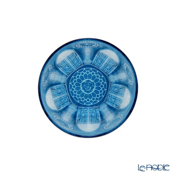 GLASS-LAB グラス・ラボ 江戸切子 砂切子 青薔薇の大聖堂 オールドグラス ライトブルー×インディゴブルー【2020江戸切子新作展 WEB投票第二位作品の別注カラー】