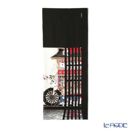 永楽屋 14代発表柄 町家祇園祭 手ぬぐい パープル／オフ