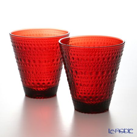 イッタラ（iittala） カステヘルミ タンブラー クランベリー 300ml ペア
