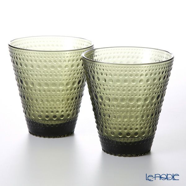 イッタラ（iittala） カステヘルミ タンブラー モスグリーン 300ml ペア