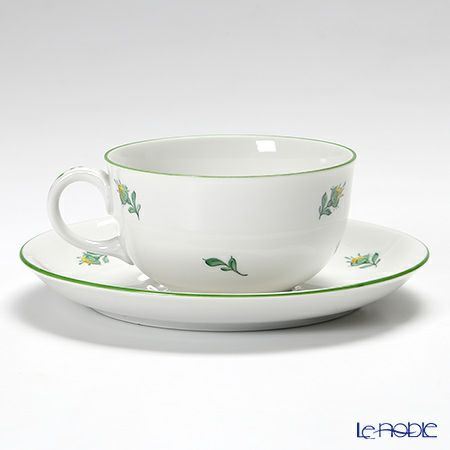 アウガルテン（AUGARTEN） ウィンナーフラワー（5089K） 野バラ イエロー ティーカップ＆ソーサー（S） 200ml（001）