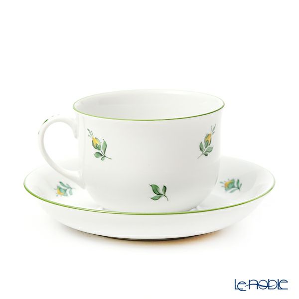 アウガルテン（AUGARTEN） ウィンナーフラワー （5089K） 野バラ イエロー コーヒーカップ＆ソーサー 200ml（001シューベルトシェイプ）