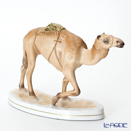 AMIRA 陶磁器製フィギュリン ラクダ 砂漠の舟 【ル・ノーブルオリジナル企画作品】
