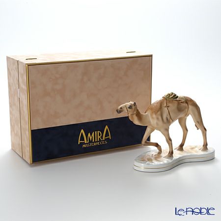 AMIRA 陶磁器製フィギュリン ラクダ 砂漠の舟 【ル・ノーブルオリジナル企画作品】