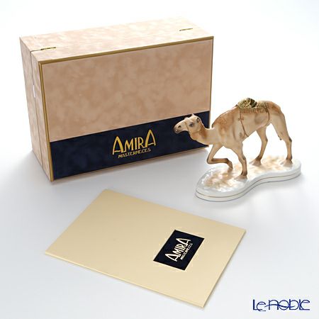 AMIRA 陶磁器製フィギュリン ラクダ 砂漠の舟 【ル・ノーブルオリジナル企画作品】