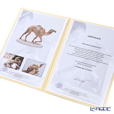 AMIRA 陶磁器製フィギュリン ラクダ 砂漠の舟 【ル・ノーブルオリジナル企画作品】