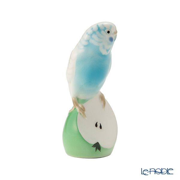 ロシア食器 インペリアル・ポーセリン フィギュリン セキセイインコ 13cm