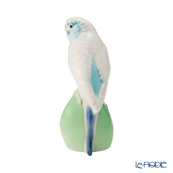 ロシア食器 インペリアル・ポーセリン フィギュリン セキセイインコ 13cm