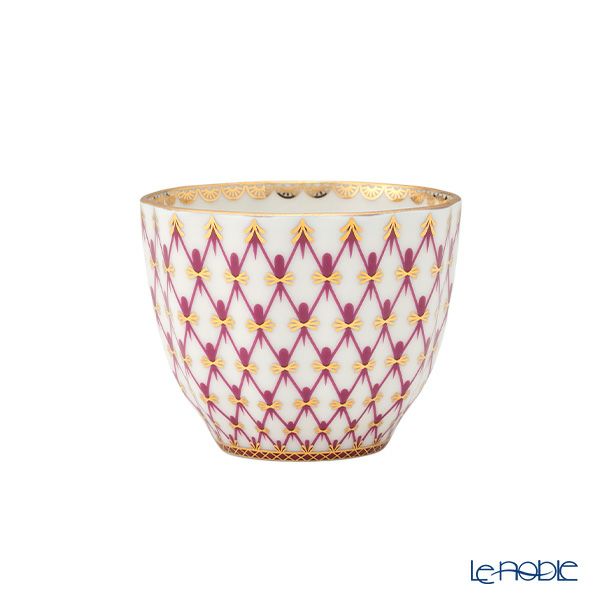 ロシア食器 インペリアル・ポーセリン ブルース（ピンクネット） ジャパニーズカップ