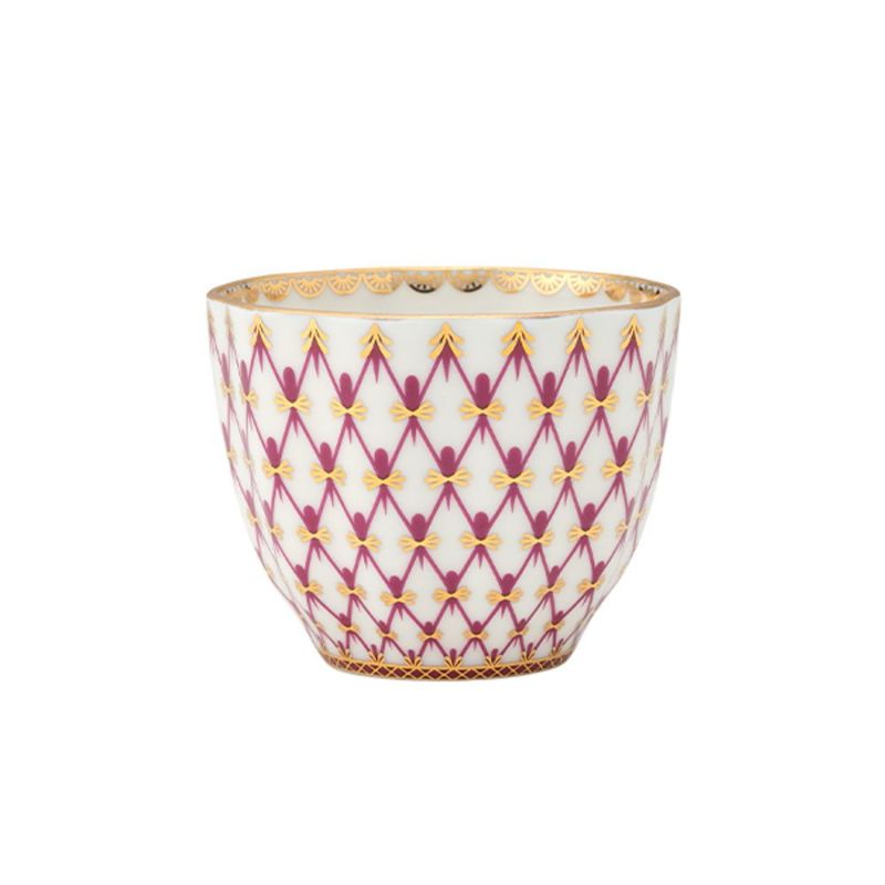 ロシア食器 インペリアル・ポーセリン ブルース（ピンクネット） ジャパニーズカップ