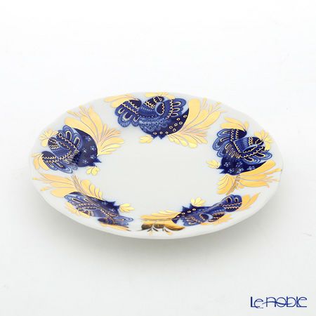 ロシア食器 インペリアル・ポーセリン ゴールデンガーデン プレート 18cm