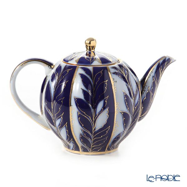 ロシア食器 インペリアル・ポーセリン ウインターイブニング ティーポット（チューリップ）