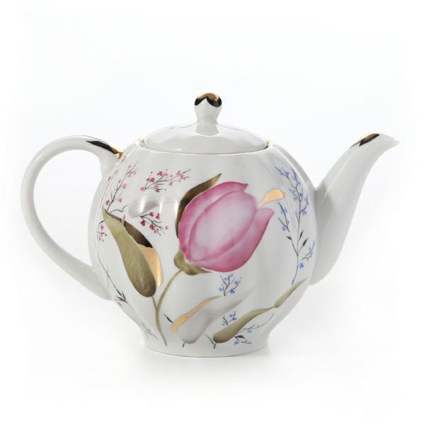 ロシア食器 インペリアル・ポーセリン チューリップ ティーポット 600ml