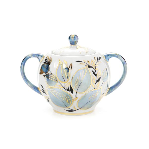 ロシア食器 インペリアル・ポーセリン ムーン シュガーポット 300ml