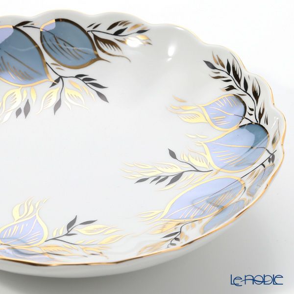 ロシア食器 インペリアル・ポーセリン ムーン プレート（ディープ） 21.5cm