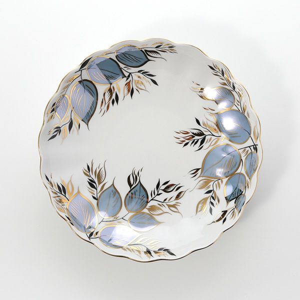 ロシア食器 インペリアル・ポーセリン ムーン プレート（ディープ） 21.5cm